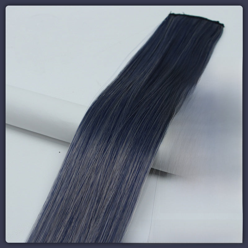 Colorful Hair Extension Piece High Temperature Silk