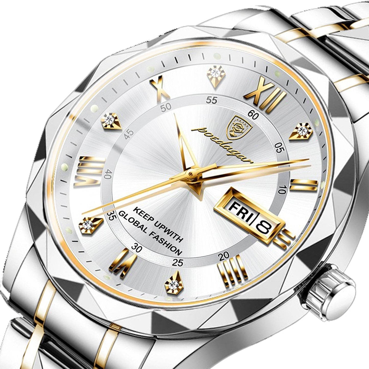 Swiss Brand Waterproof Luminous Men's Quartz Watch - Price Value Store