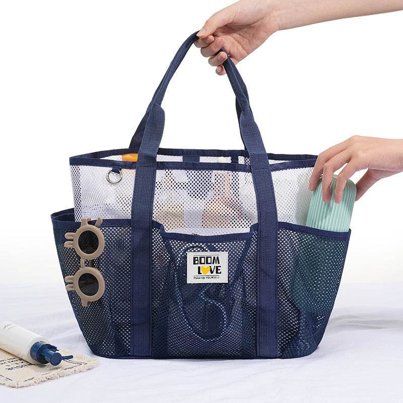 Large Capacity Foldable Mesh Beach Bag for Swimming and Travel - Price Value Store
