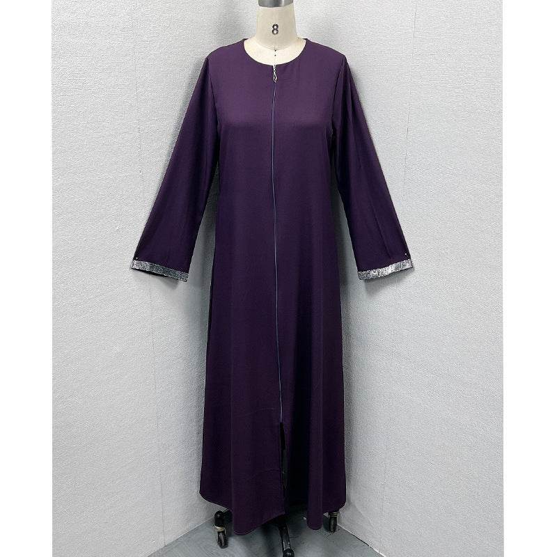 Zippered cardigan robe - Price Value Store