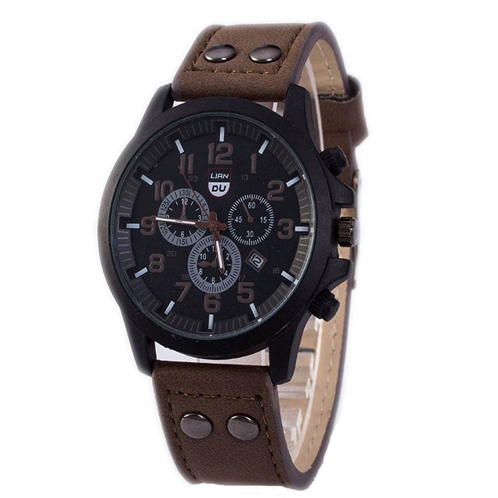 Fashionable and simple business belt quartz watch for men - Price Value Store