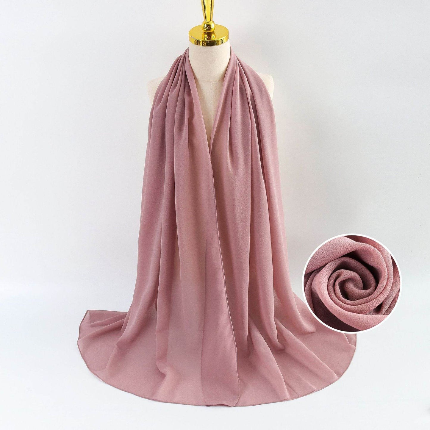 Elegant Pearl Chiffon Scarf for Women - Price Value Store
