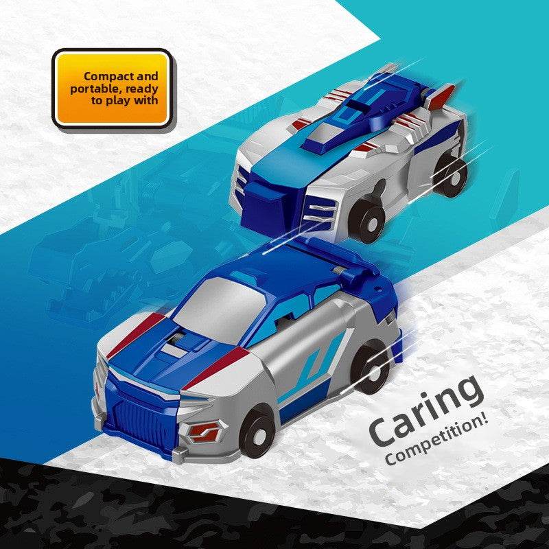 Silver-Winged Dragon Magnetic Transformable Toy Car - Price Value Store