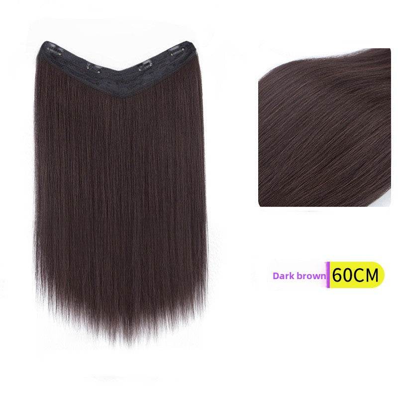 V-Shaped Fluffy Synthetic Hair Wig ? Straight/Curly (50cm/60cm) - Price Value Store