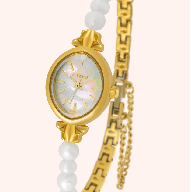 Ins Style Pearl Bracelet Women's Quartz Watch Simple Light Luxury Retro Fashion Elegant Niche Trend High Beauty Value - Price Value Store