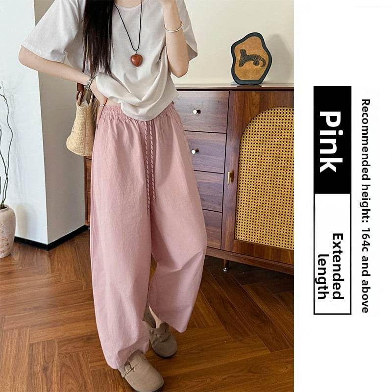 Women's High Waist Slim-fit Cropped Wide Leg Casual Pants - Price Value Store