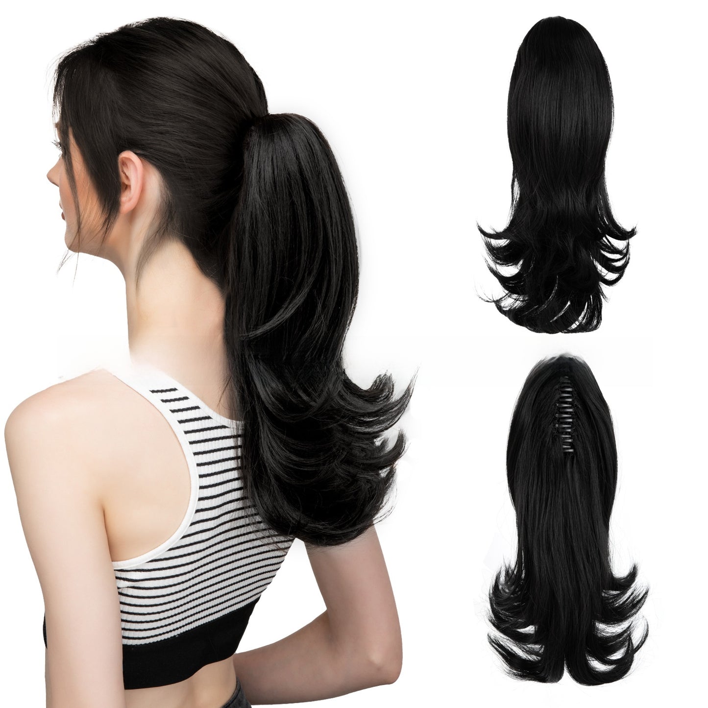 Synthetic Hair Clip-on Ponytail