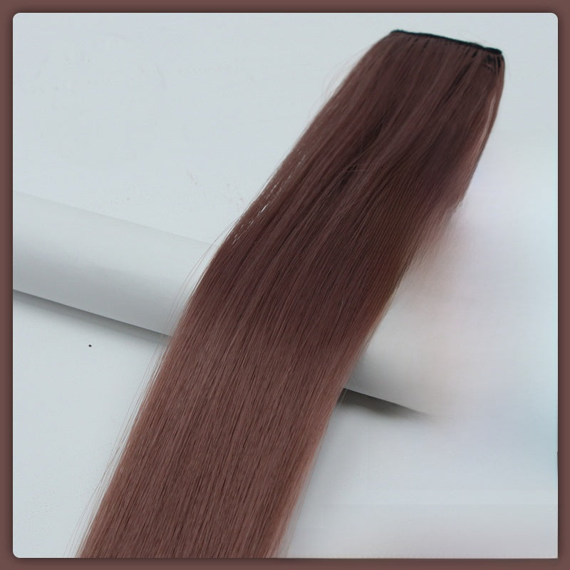 Colorful Hair Extension Piece High Temperature Silk