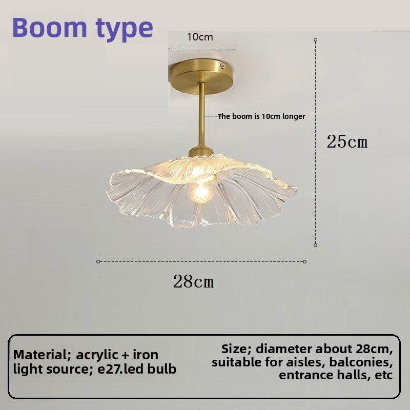 Japanese lotus leaf aisle lamp modern simple creative flower balcony corridor entrance ceiling lamp - Price Value Store