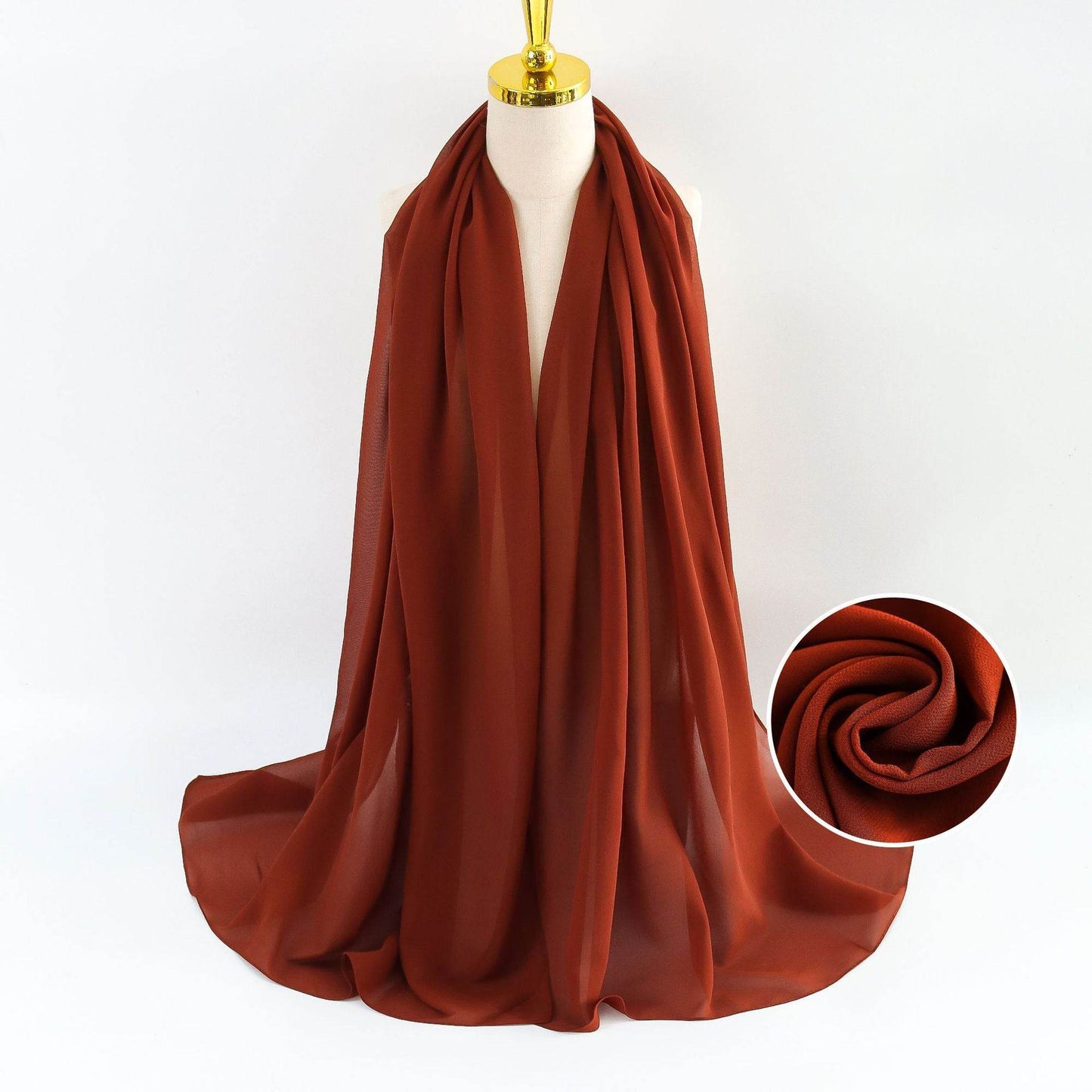Elegant Pearl Chiffon Scarf for Women - Price Value Store