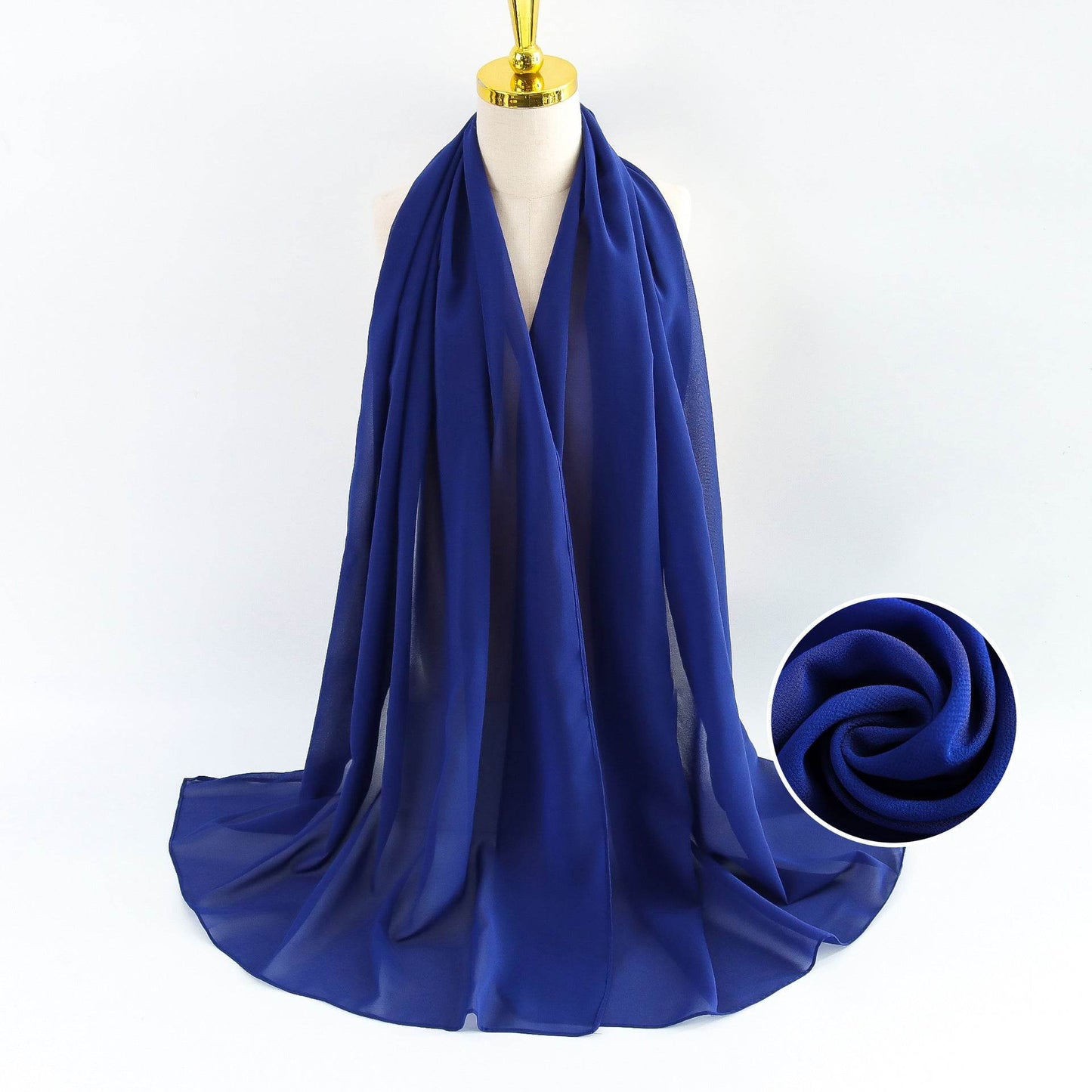 Elegant Pearl Chiffon Scarf for Women - Price Value Store