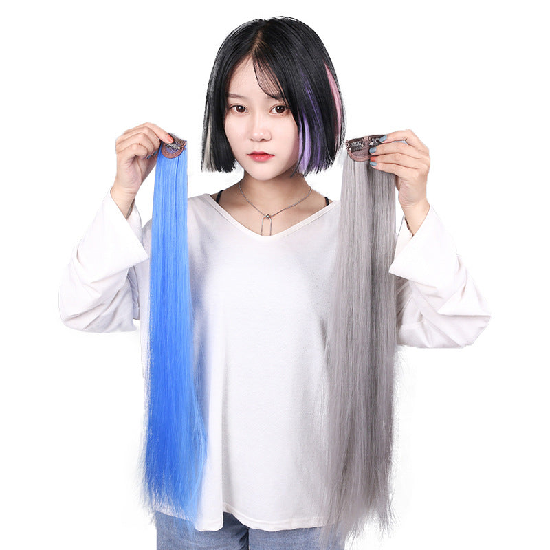 Wig pieces with ear dye