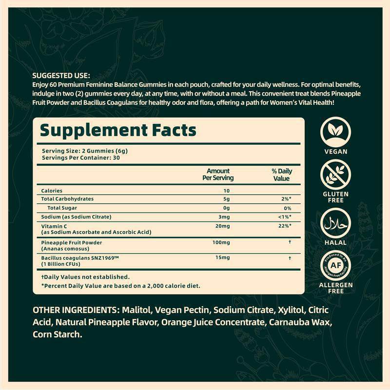 Female Balance Support Gummies - Natural Ingredients, 60ml - Price Value Store