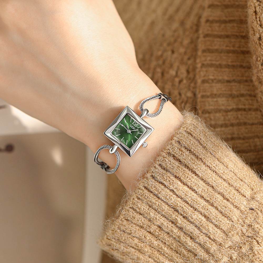 gedi vintage small sugar Cube Ladies' simple and elegant bracelet watch - Price Value Store