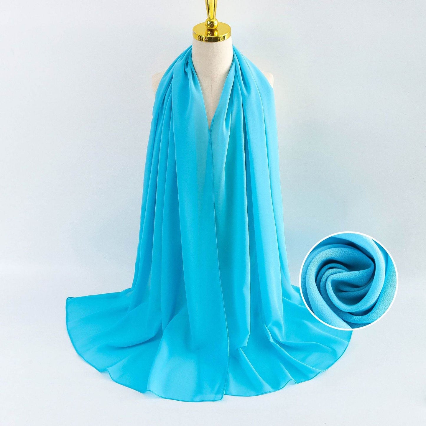 Elegant Pearl Chiffon Scarf for Women - Price Value Store