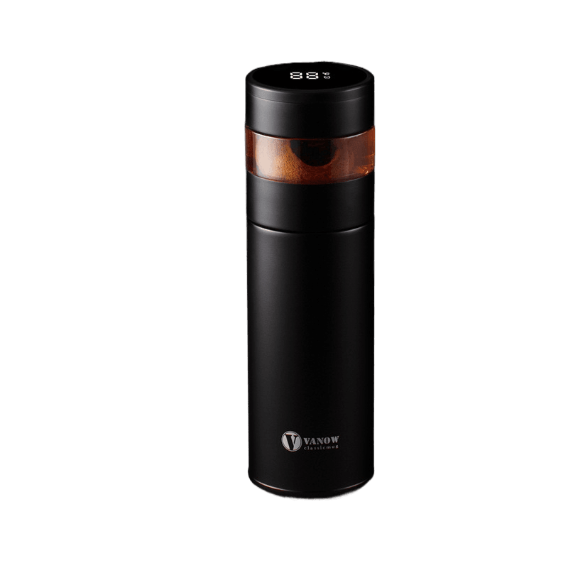 Smart Temperature Display Vacuum Insulated Cup with Tea Strainer - Price Value Store