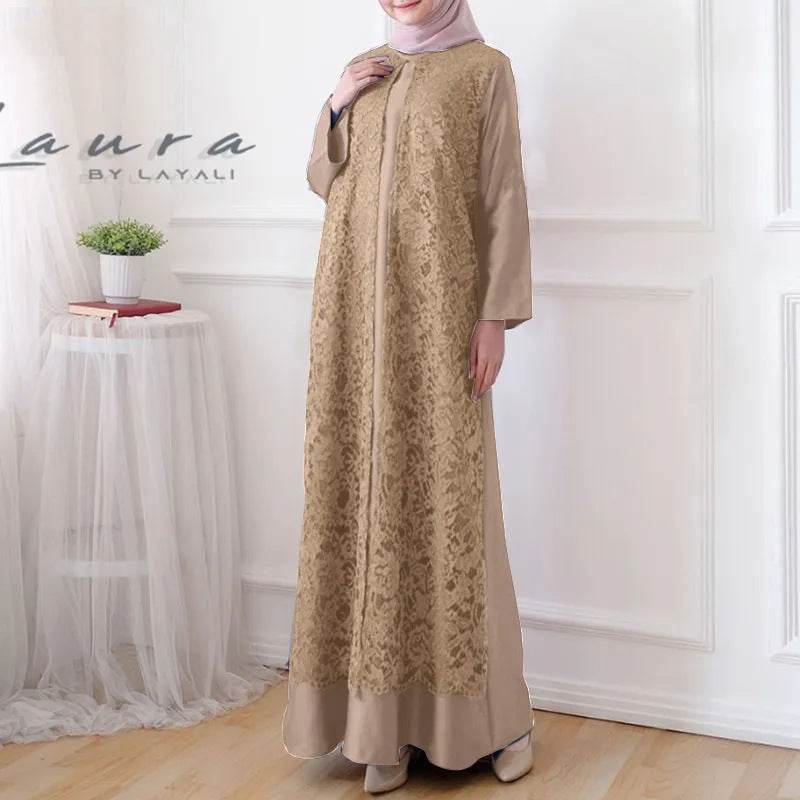 Long robe-style pullover dress - Price Value Store