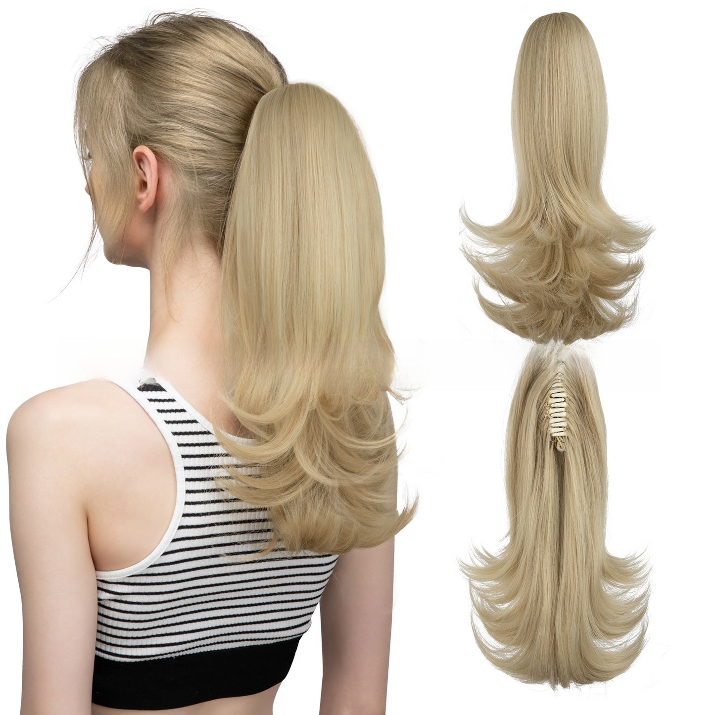 Synthetic Hair Clip-on Ponytail