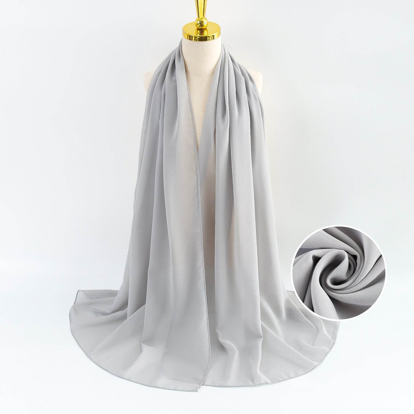Elegant Pearl Chiffon Scarf for Women - Price Value Store