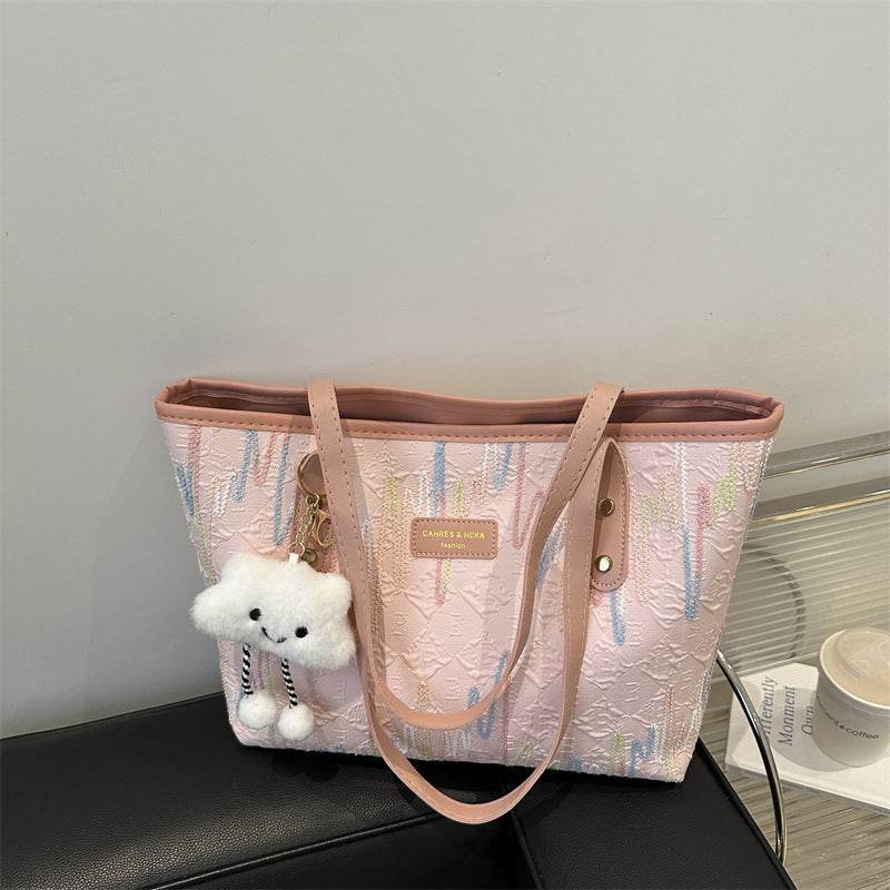 Cute texture pendant shoulder bag - Price Value Store