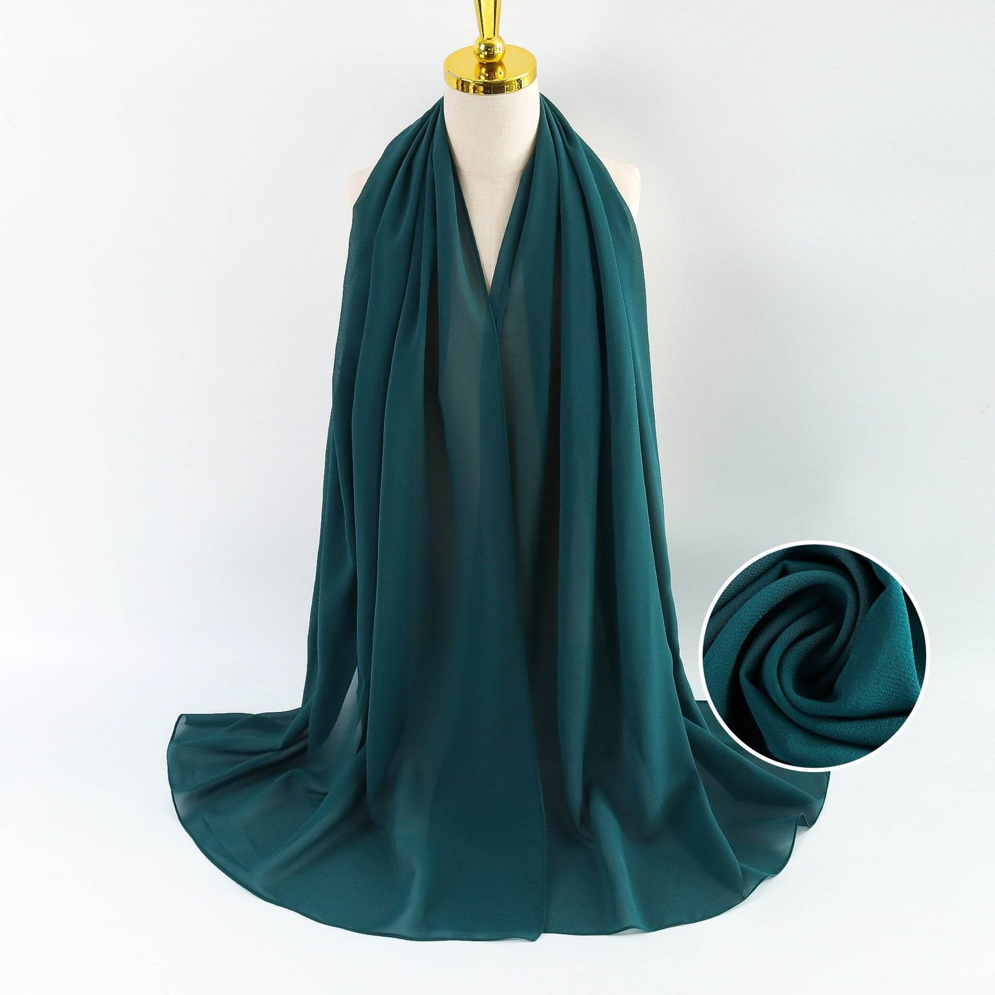 Elegant Pearl Chiffon Scarf for Women - Price Value Store