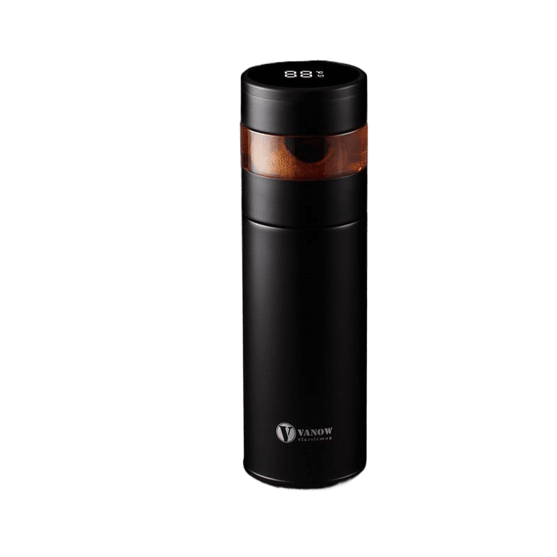 Smart Temperature Display Vacuum Insulated Cup with Tea Strainer - Price Value Store