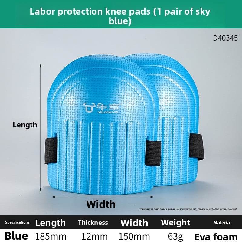 Cross-border explosions construction site construction blue knee pads eva thickened wear-resistant bricklayer tiling kneeling labor knee pads - Price Value Store