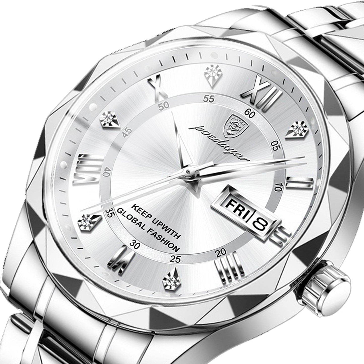 Swiss Brand Waterproof Luminous Men's Quartz Watch - Price Value Store