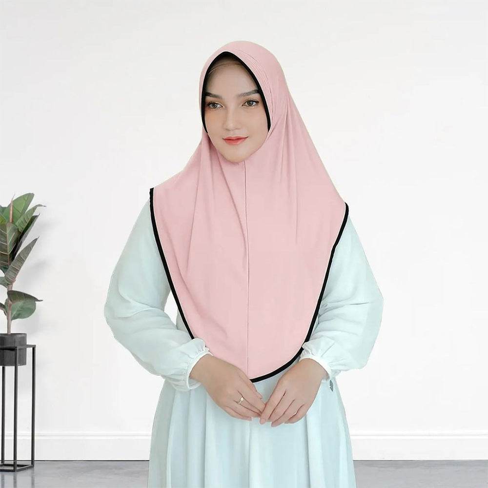 Contrasting color patchwork headscarf - Price Value Store