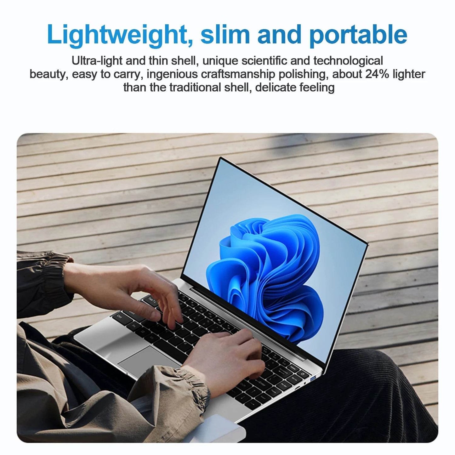 Ultra-Slim Laptop 14.1' FHD Anti-Glare Intel CPU 16 GB RAM 2 TB SSD Windows 11 Multilingual Office Study PC for Business Travel - Price Value Store