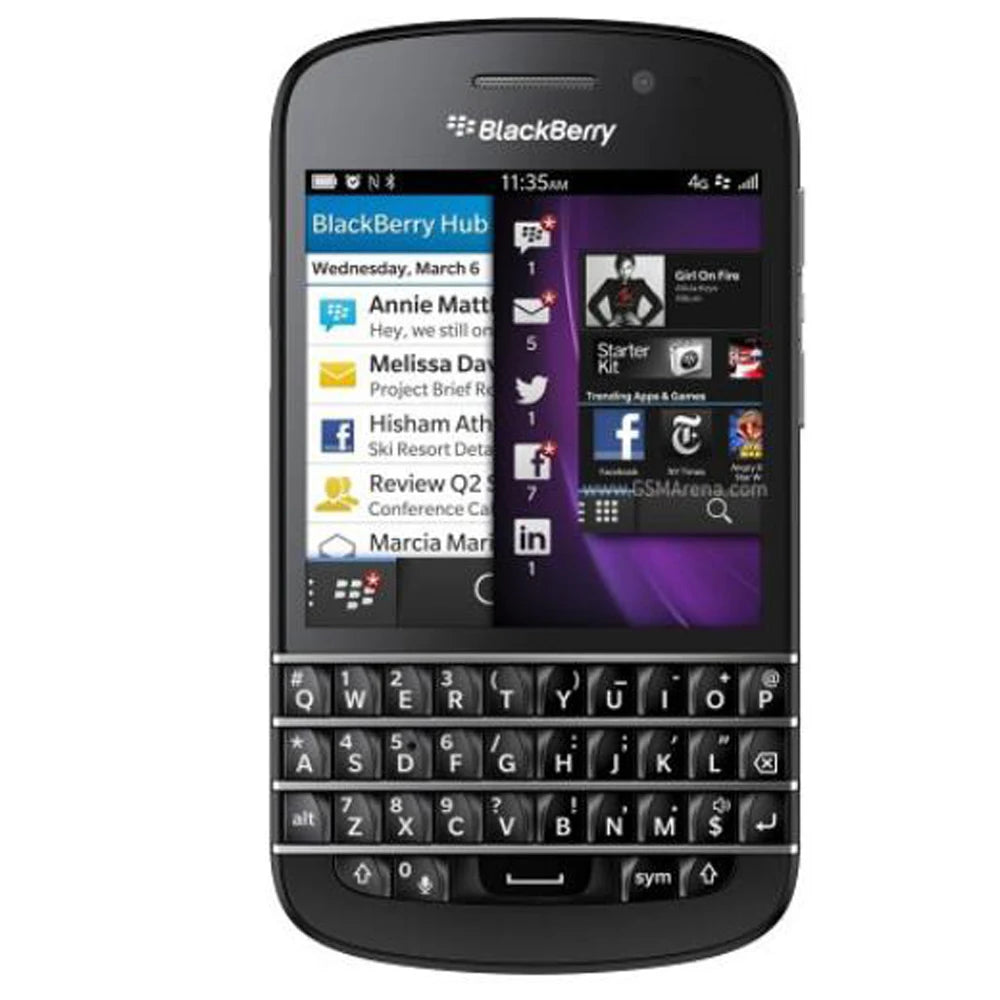 Original Blackberry Q10 4G Mobile Phone 3.1" 2GB RAM 16GB ROM 8MP QWERTY Keyboard Cellphone Dual Core BlackBerry q10 SmartPhone