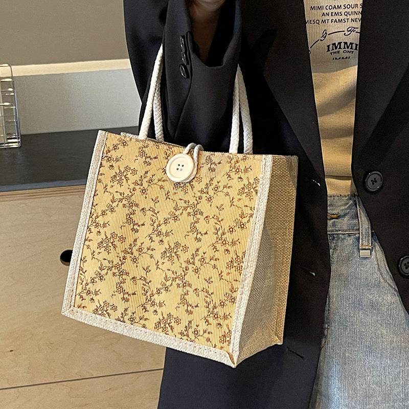French floral print handbag - Price Value Store