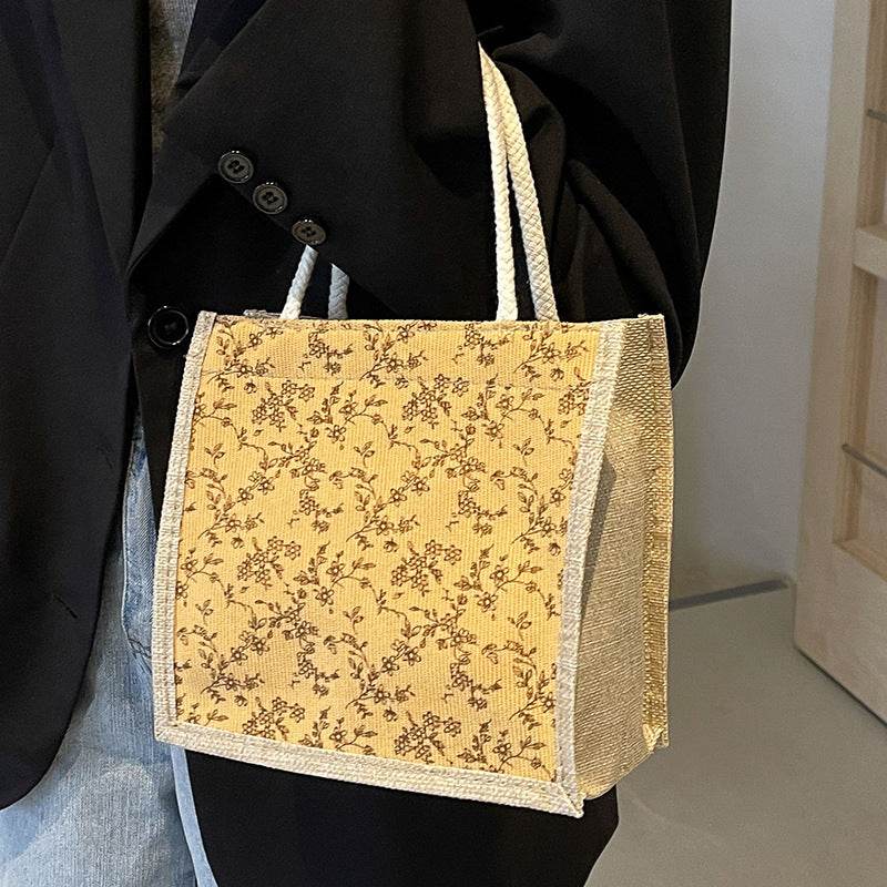 French floral print handbag - Price Value Store