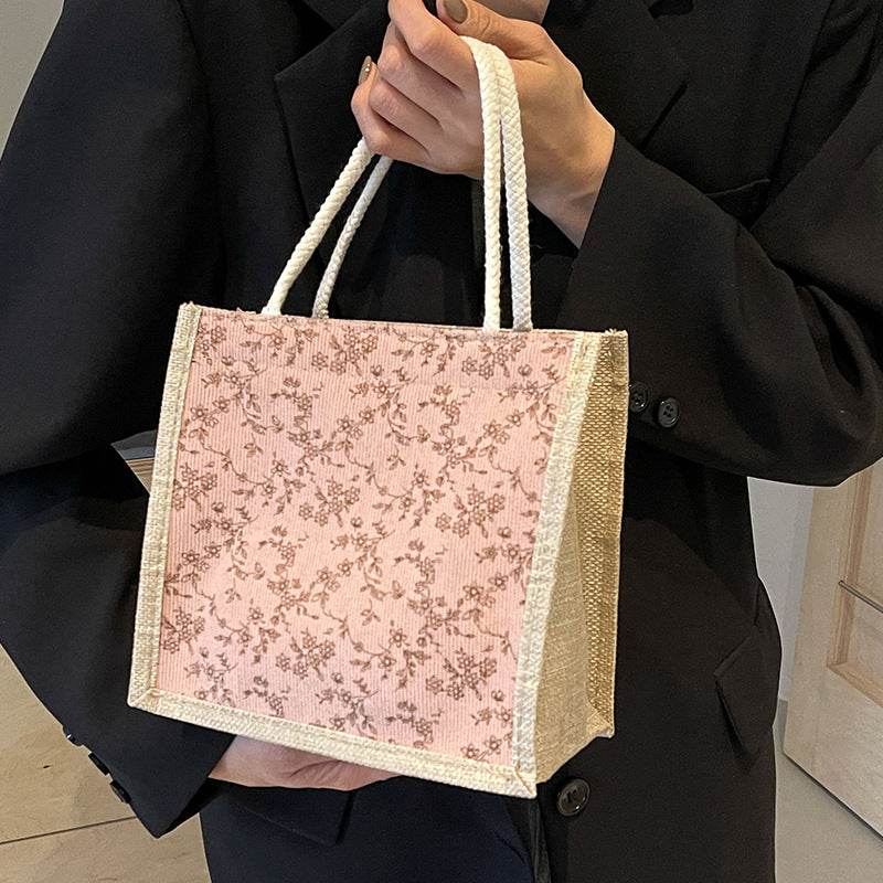 French floral print handbag - Price Value Store