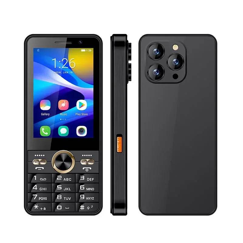 UNIWA HOPE XS17 4G Keypad Phones Touch Screen Smart Phone Android 8.1 Quad Core 3.5 Inch 2GB+16GB 2500mAh Cellphone Whatsapp - Price Value Store