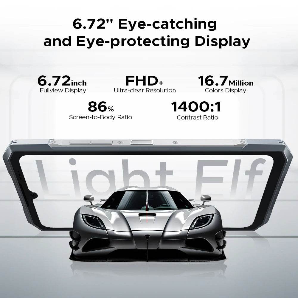 World Premiere DOOGEE Blade GT Rugged Phone 6.72'' FHD+ 120Hz LED Light Effect 12GB RAM 256GB ROM 5500mAh Battery Android 14 - Price Value Store