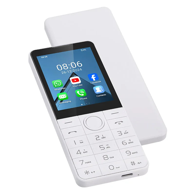UNIWA DOOV R77 4G Mobile Phone Smart Touch Screen Android 13 Keypad Phones 2.8" 3GB +32GB 2100mAh Phone Whatsapp Hebrew Keyboard