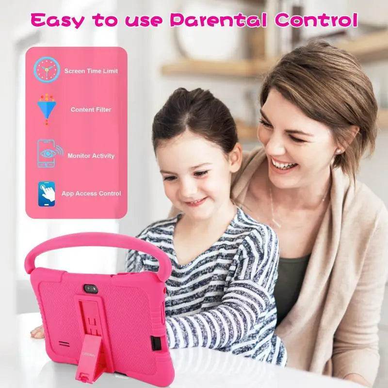 Kids Tablet 7 inch Android Tablet for Kids 64GB, Toddler Tablets with Shockproof Case, Parent Control, Bluetooth, WiFi, - Price Value Store