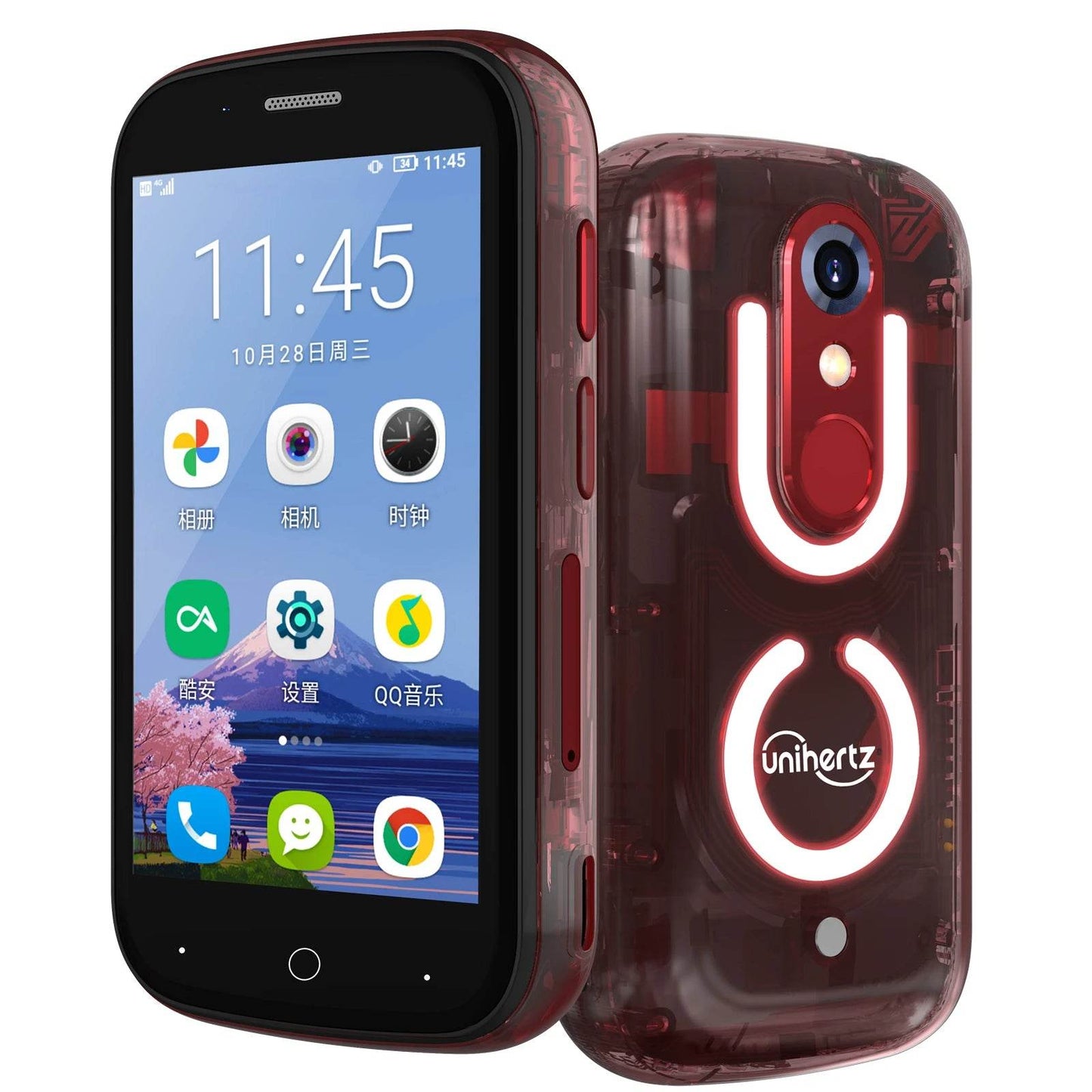 Unihertz Jelly Star Smallest Android 13 Smartphone 8GB 256GB Led Light Transparent Backshell Mobile Phone 48MP 3inch Cellphones - Price Value Store
