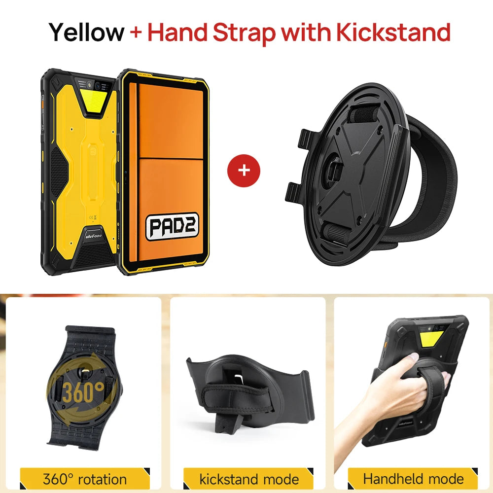 Ulefone Armor Pad 2 Rugged Tablet , 11" 2K , 18600 mAh ,IP68/IP69K Android 13 NFC GPS 4G Tablet Up to 16GB RAM 256GB ROM