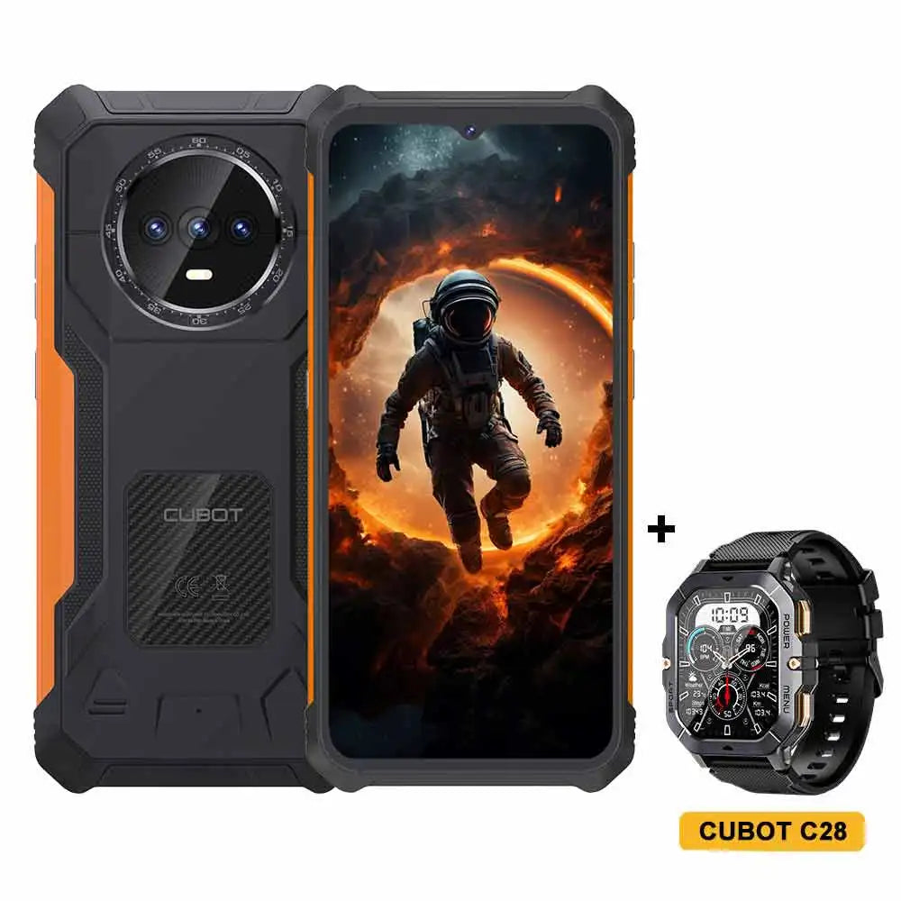 Ultra-thin Rugged Android Smartphone Cubot King Kong ES, 6.56" 90Hz Screen, 16GB RAM(6GB+10GB), 128GB ROM, 48MP Camera, 4G Phone