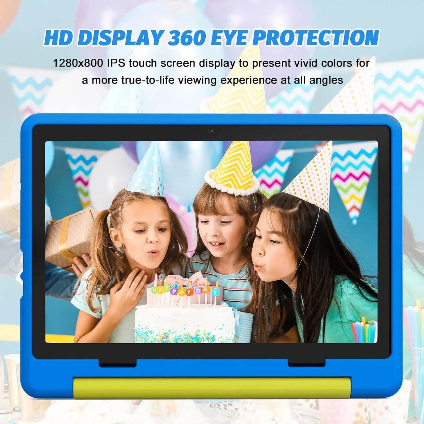 URAO 10 Inch Cartoon Pattern Kids Tablet Android Octa-Core 8GB RAM 64GB ROM Learning Education Games Tablets Children's Gifts - Price Value Store