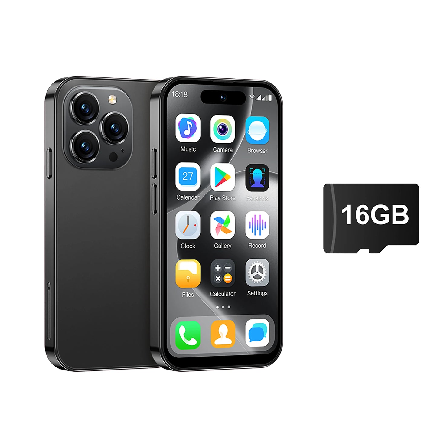 2025 SERVO S16 MINI 3G Tiny Smartphone Android 10 16GB ROM Face Unlock Play Store WiFi 4.0" Small Cellular Phone 2 SIM Standby