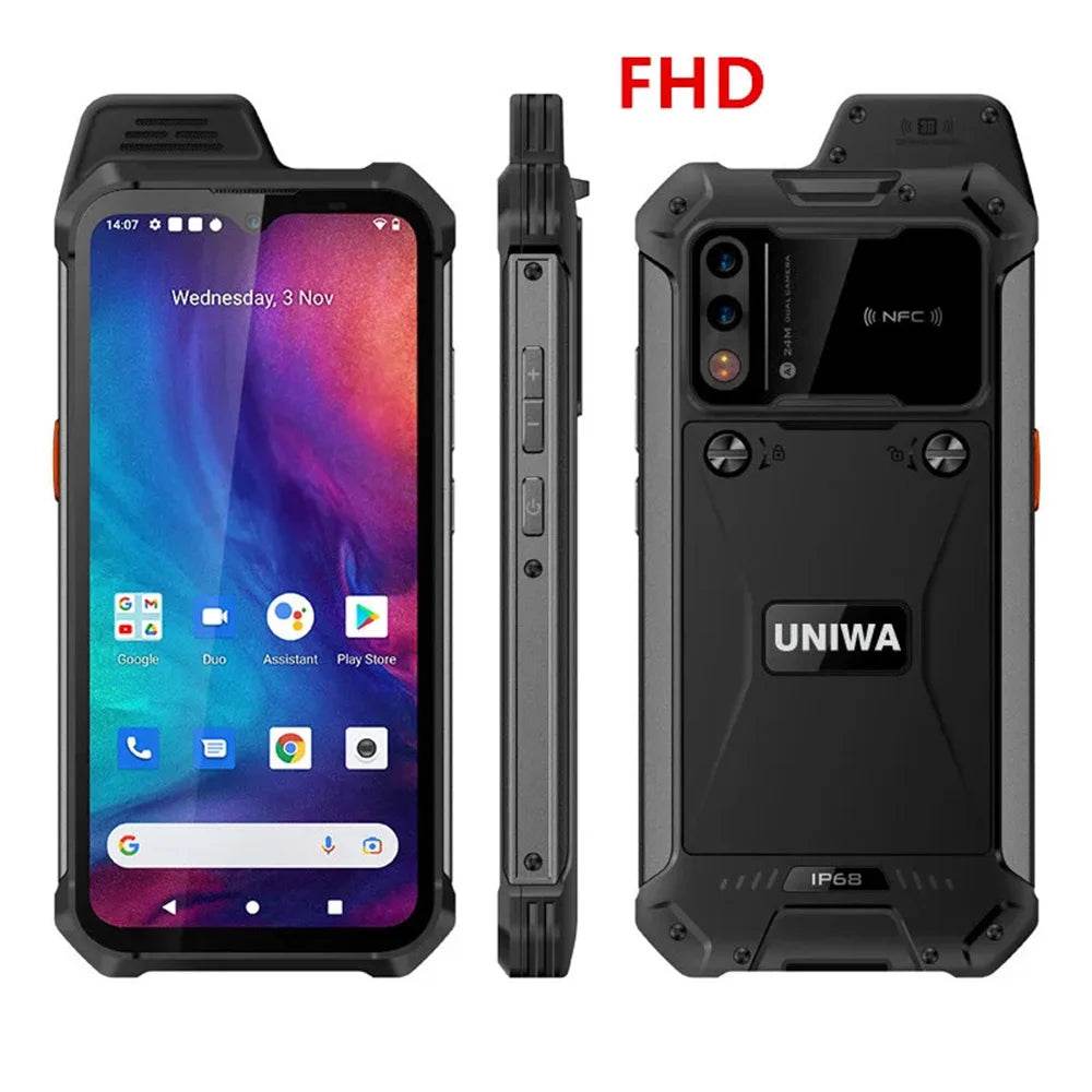 UNIWA W888 ATEX Explosion IP68 Rugged Andriod 11 Mobile Phone Smartphone Octa Core 4GB+64GB 6.3Inch HD/FHD Screen 4G 5000mAh NFC - Price Value Store