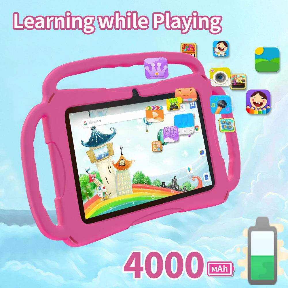 Sauenaneo New 7-inch Tablet Android 13 4000mAh 4GB RAM 64GB ROM Children's Learning Children's Tablet Mini Tablet - Price Value Store