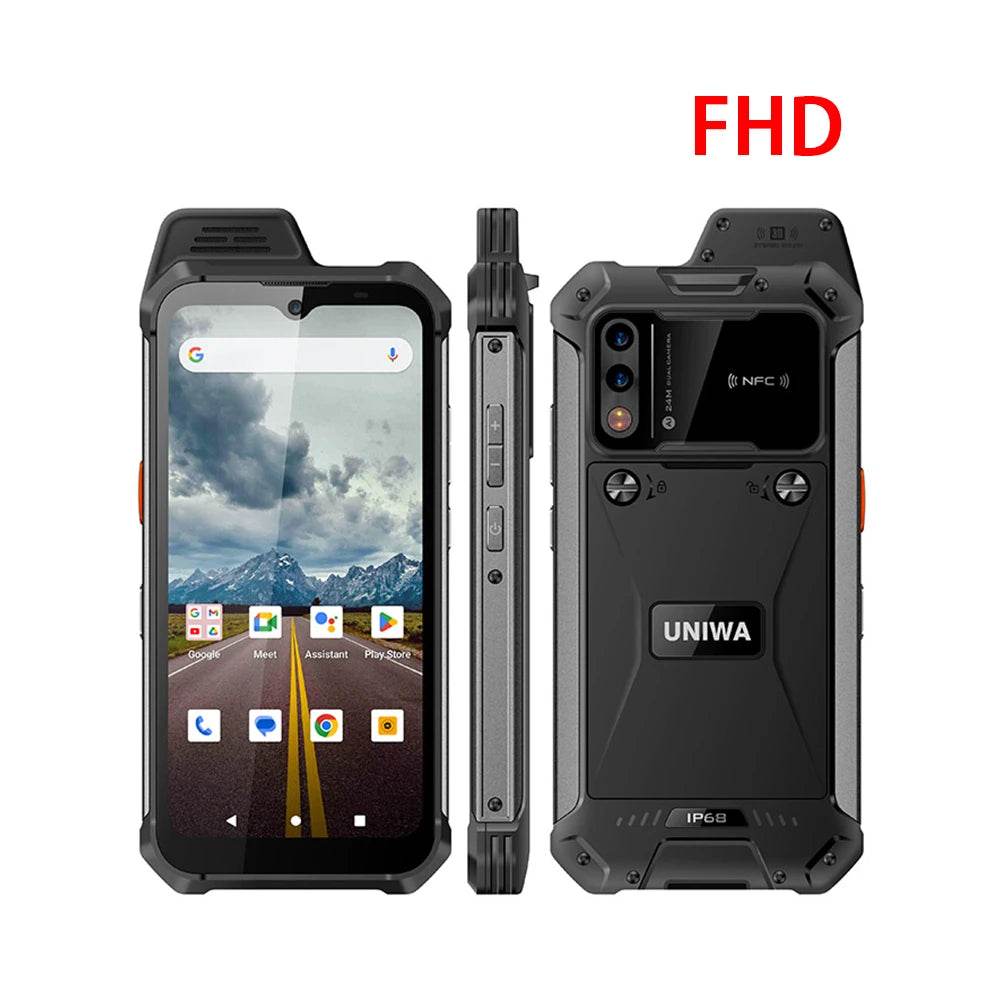 UNIWA W999 Helio G99 Rugged Waterproof Walkie Talkie 8GB+128GB 6.3 Inch FHD 5000mAh Smartphone Andriod 13 NFC Cell Phones ATEX - Price Value Store