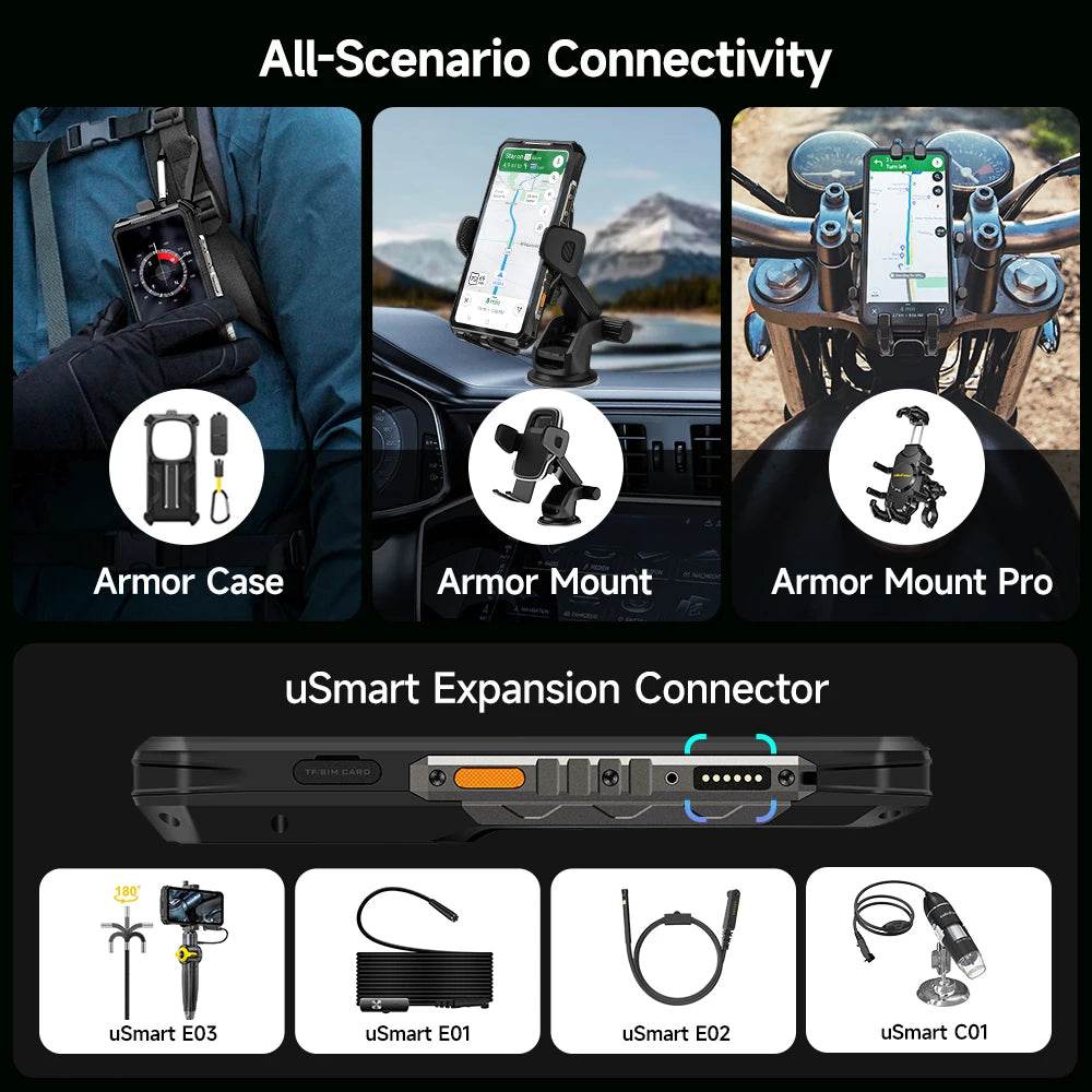 Ulefone Armor 28 Pro 5G AI Rugged Phone 512GB ROM Smartphone 120W MTK Dimensity 7300 10600mAh 6.67”AMOLED 64MP Mobile phone - Price Value Store