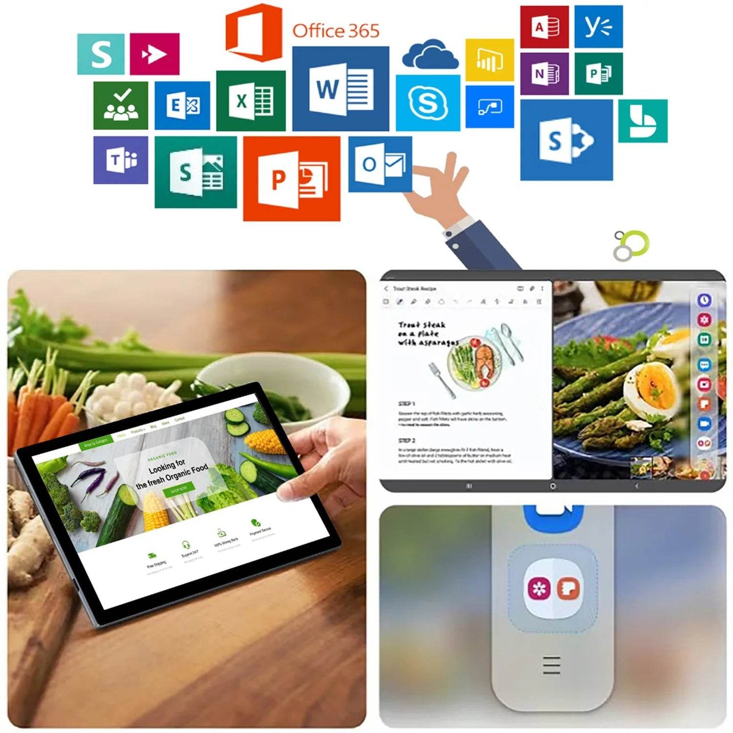 10.1 inch tablet android 11.0 Octa Core 4GB RAM 64GB ROM Double SIM Calls Wi-Fi Bluetooth Global Version Ultra Thin mini pc - Price Value Store