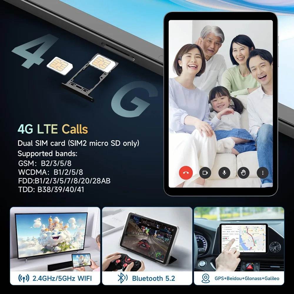 Alldocube iPlay 60 Mini Pro Tablet 8.4inch Android14 16GB(8GB+8GB) RAM 256GB ROM FHD 1920x1200 Dual SIM 4G LTE 6050mAh Battery - Price Value Store