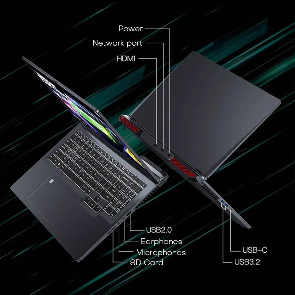Xiaman 16 inch Gaming Laptop intel Core i7-6700HQ GTX 1060 IPS 1920*1200 Notebook PC 16GB RAM 1TB SSD Windows 11 Laptop Computer - Price Value Store